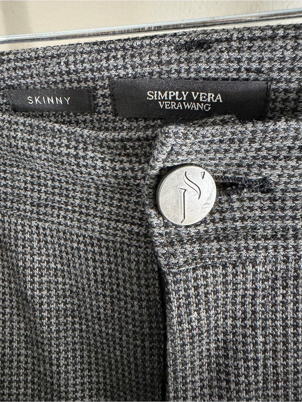Simply Vera Vera Wang Men's Gray Dress Pants - Slim Straight - Picture 2 of 7